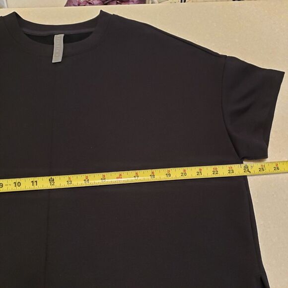 Athleta Womens Medium Boulevard  2 Side Split Maxi Dress Black - Picture 8 of 9